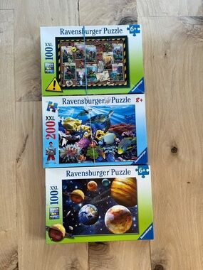 Ravensburger Multicolor Kids Puzzle Trio - Blue, Green, Yellow